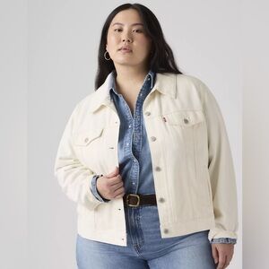 Levi's Tucker Cream Jean Jacket Womens 2X